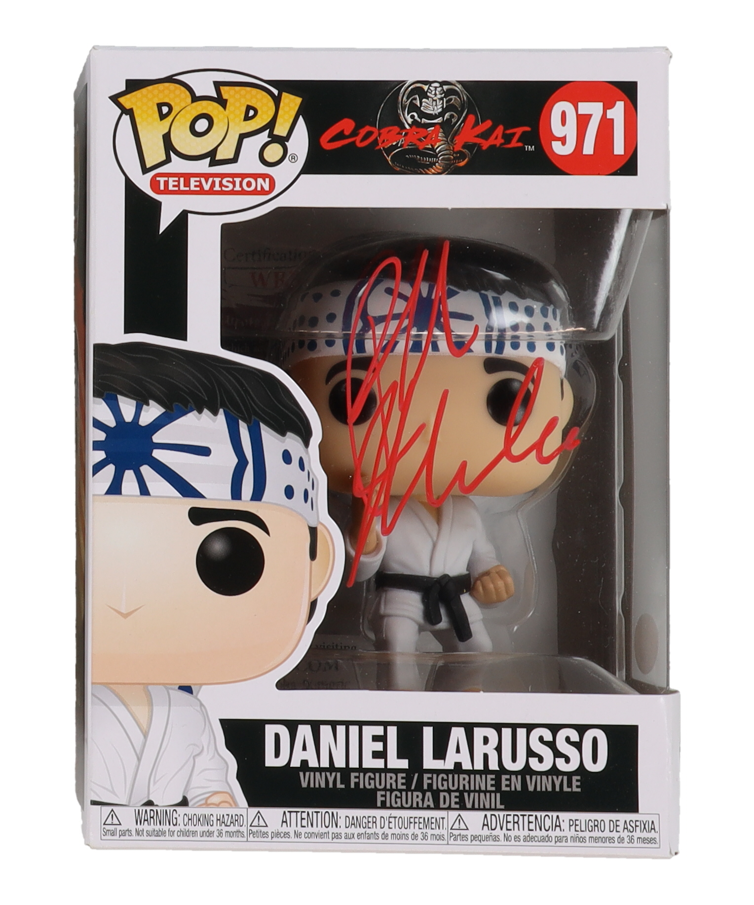 Ralph Macchio Signed "Cobra Kai" #971 Daniel Larusso Funko Pop! Vinyl Figure (JSA) at PristineAuction.com Ralph Macchio Signed "Cobra Kai" #971 Daniel Larusso Funko Pop! Vinyl Figure (JSA) at PristineAuction.com