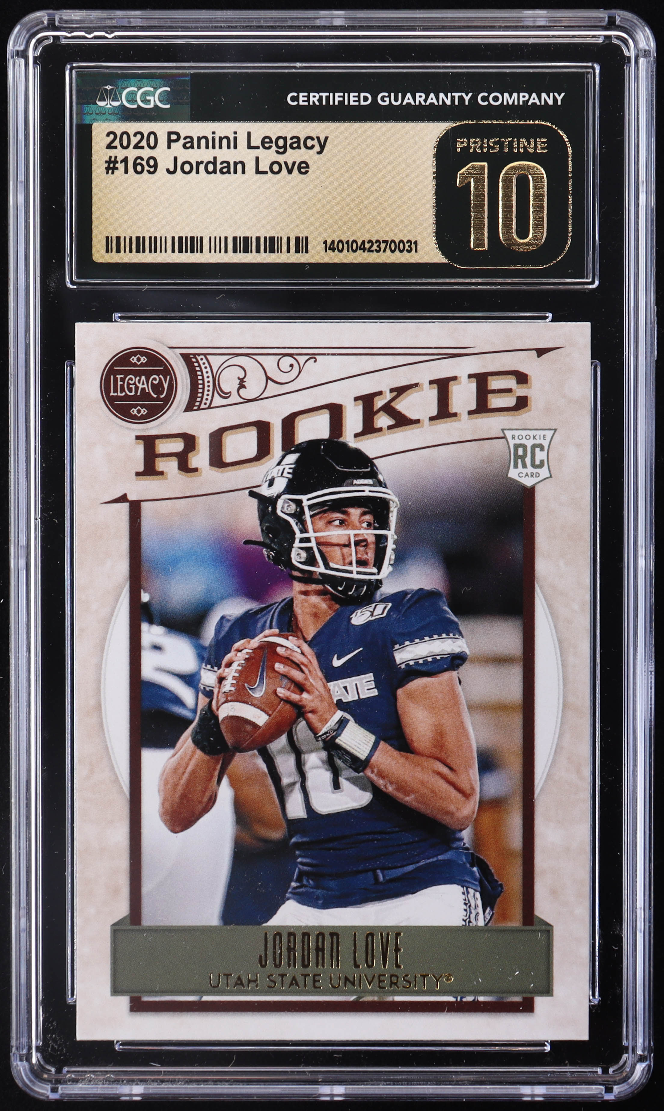 Jordan Love 2020 Panini Legacy #169 RC (CGC 10 | Pristine Black Label) at PristineAuction.com Jordan Love 2020 Panini Legacy #169 RC (CGC 10 | Pristine Black Label) at PristineAuction.com
