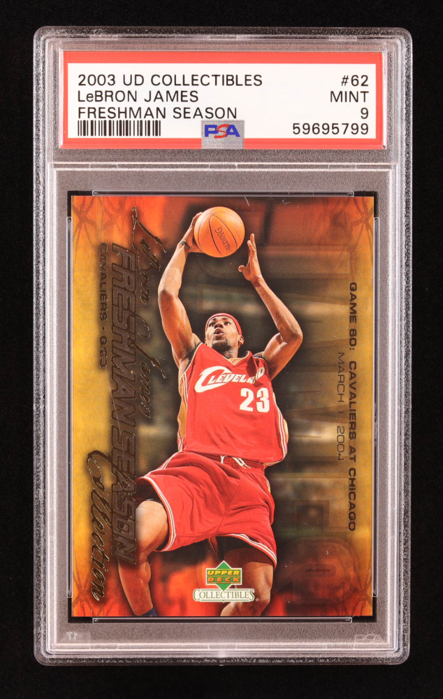 2004 Upper Deck Lebron James PSA 9