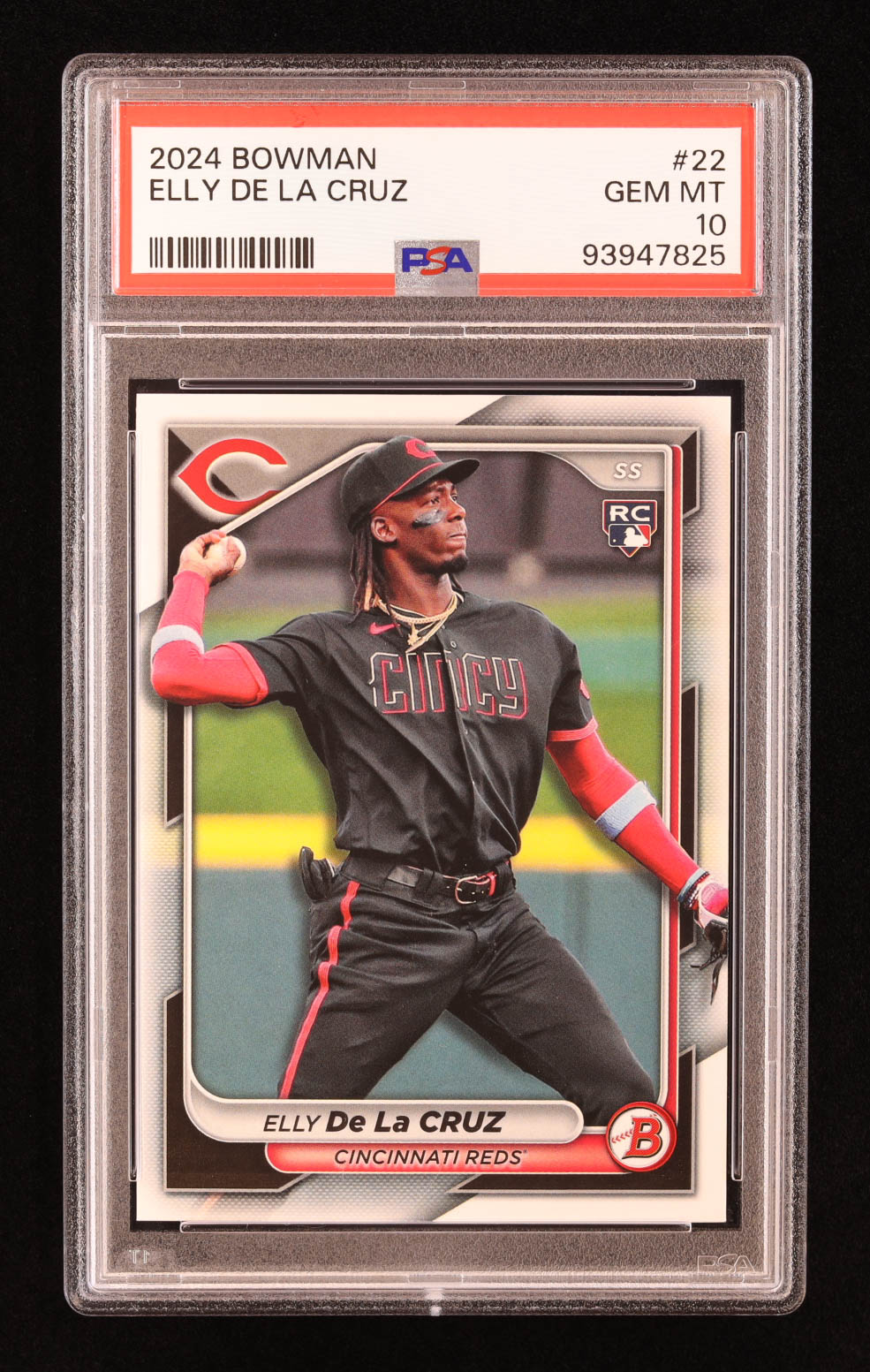 Elly De La Cruz 2024 Bowman #22 RC (PSA 10) at PristineAuction.com Elly De La Cruz 2024 Bowman #22 RC (PSA 10) at PristineAuction.com