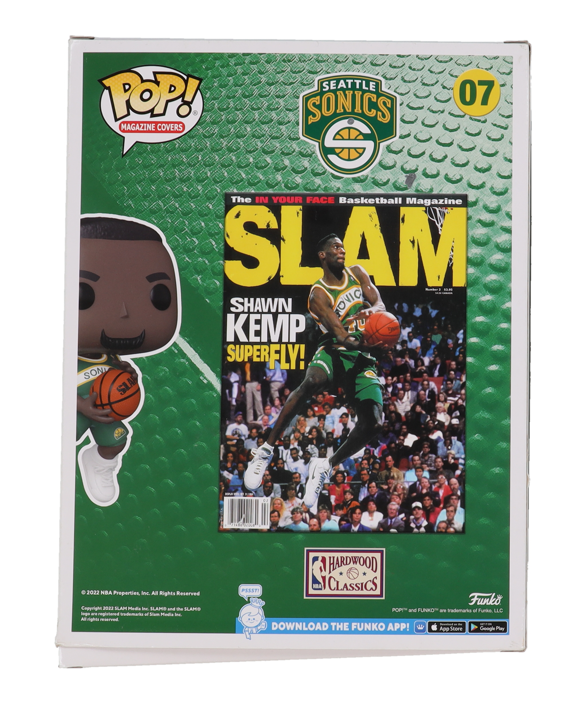 Shawn Kemp Signed "SLAM" #07 Shawn Kemp Funko Pop! Magazine Cover Vinyl Figure Inscribed "Reign Man" (PSA) at PristineAuction.com Shawn Kemp Signed "SLAM" #07 Shawn Kemp Funko Pop! Magazine Cover Vinyl Figure Inscribed "Reign Man" (PSA) at PristineAuction.com
