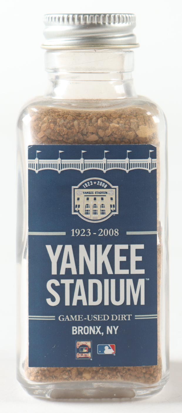 Bottle of Authentic Yankees 2008 Game-Used Stadium Dirt (MLB) at PristineAuction.com Bottle of Authentic Yankees 2008 Game-Used Stadium Dirt (MLB) at PristineAuction.com