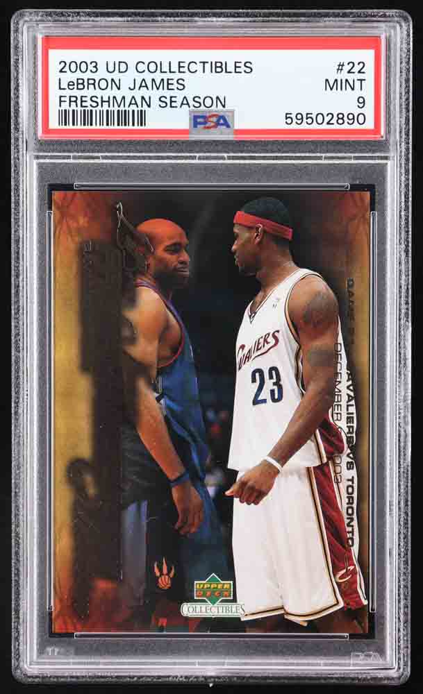 LeBron James 2004 Upper Deck LeBron James Freshman Season #22 (PSA 9) at PristineAuction.com LeBron James 2004 Upper Deck LeBron James Freshman Season #22 (PSA 9) at PristineAuction.com