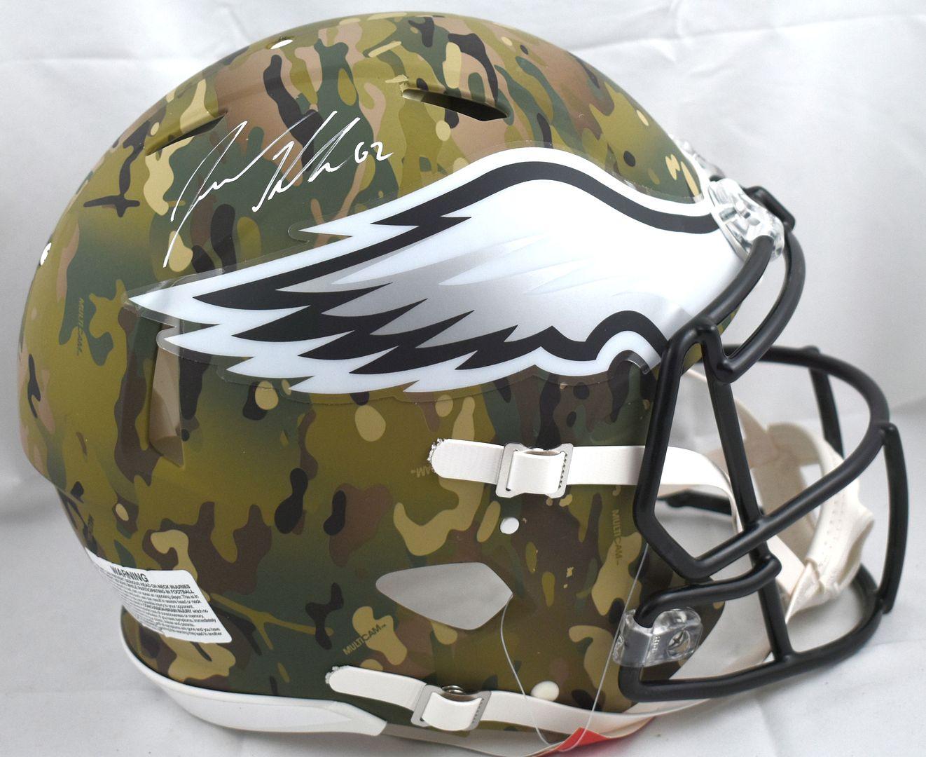 Jason Kelce Signed Eagles Full-Size Authentic On-Field Camo Alternate Speed Helmet (PSA) at PristineAuction.com Jason Kelce Signed Eagles Full-Size Authentic On-Field Camo Alternate Speed Helmet (PSA) at PristineAuction.com