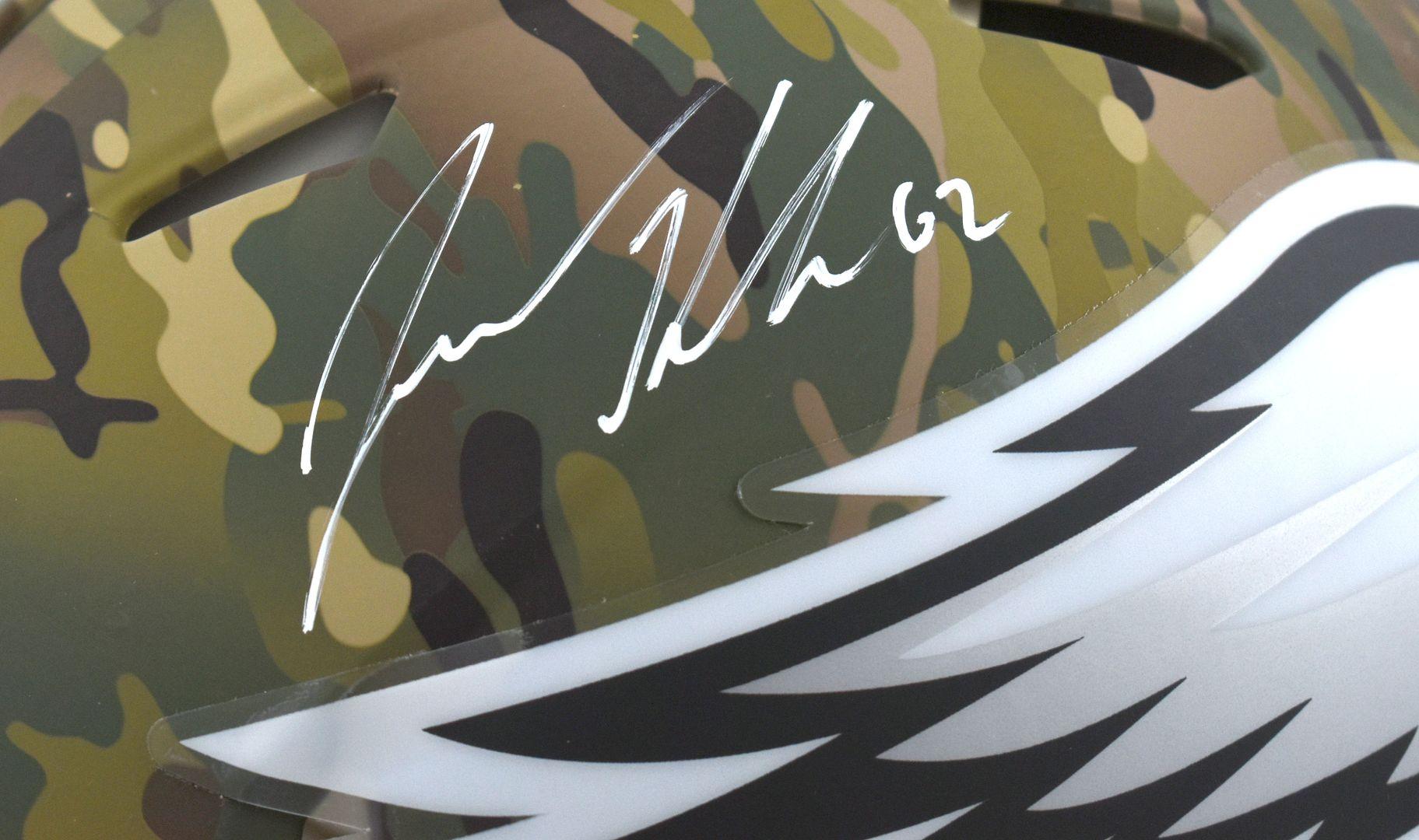 Jason Kelce Signed Eagles Full-Size Authentic On-Field Camo Alternate Speed Helmet (PSA) at PristineAuction.com Jason Kelce Signed Eagles Full-Size Authentic On-Field Camo Alternate Speed Helmet (PSA) at PristineAuction.com
