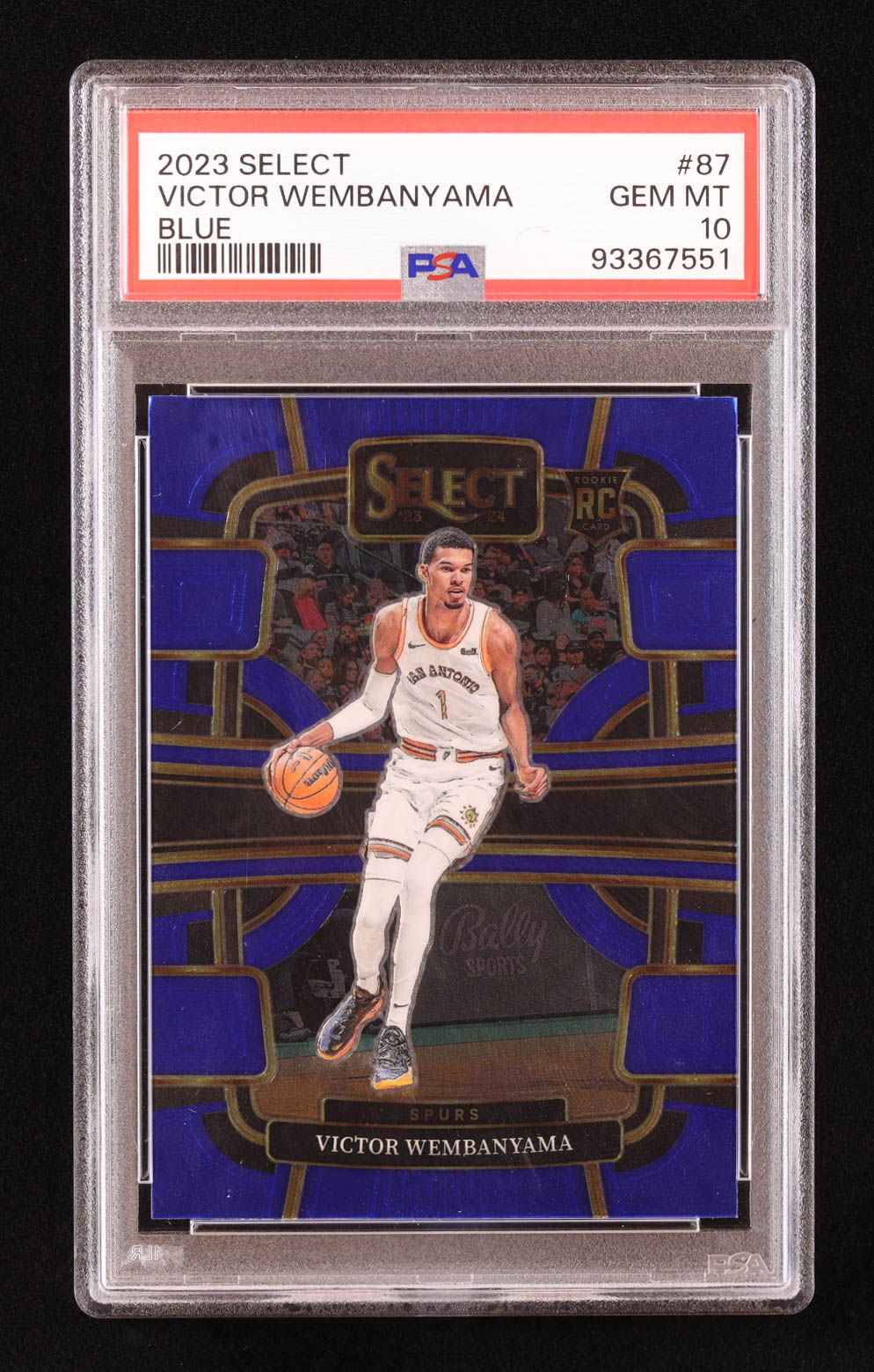 Victor Wembanyama 2023-24 Select Blue #87 RC (PSA 10) at PristineAuction.com Victor Wembanyama 2023-24 Select Blue #87 RC (PSA 10) at PristineAuction.com