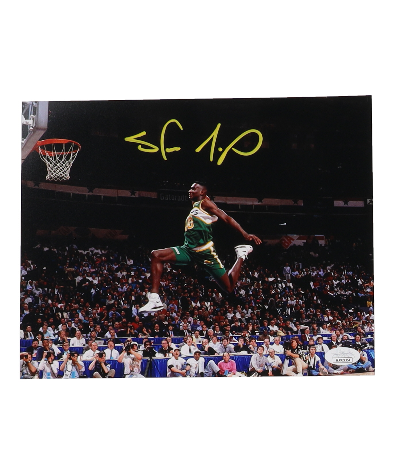 Shawn Kemp Signed SuperSonics 8x10 Photo (JSA) at PristineAuction.com Shawn Kemp Signed SuperSonics 8x10 Photo (JSA) at PristineAuction.com