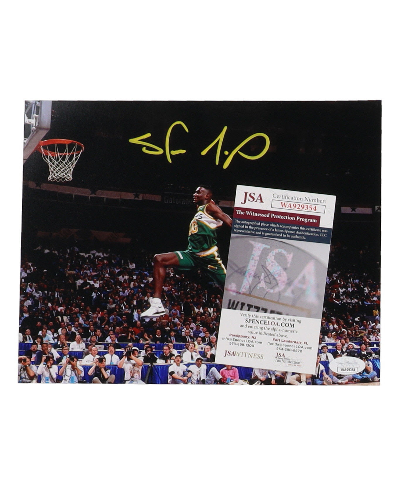 Shawn Kemp Signed SuperSonics 8x10 Photo (JSA) at PristineAuction.com Shawn Kemp Signed SuperSonics 8x10 Photo (JSA) at PristineAuction.com