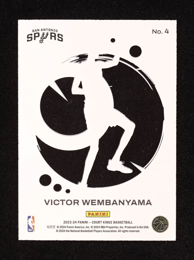 Victor Wembanyama 2023-24 Court Kings #4 RC at PristineAuction.com Victor Wembanyama 2023-24 Court Kings #4 RC at PristineAuction.com