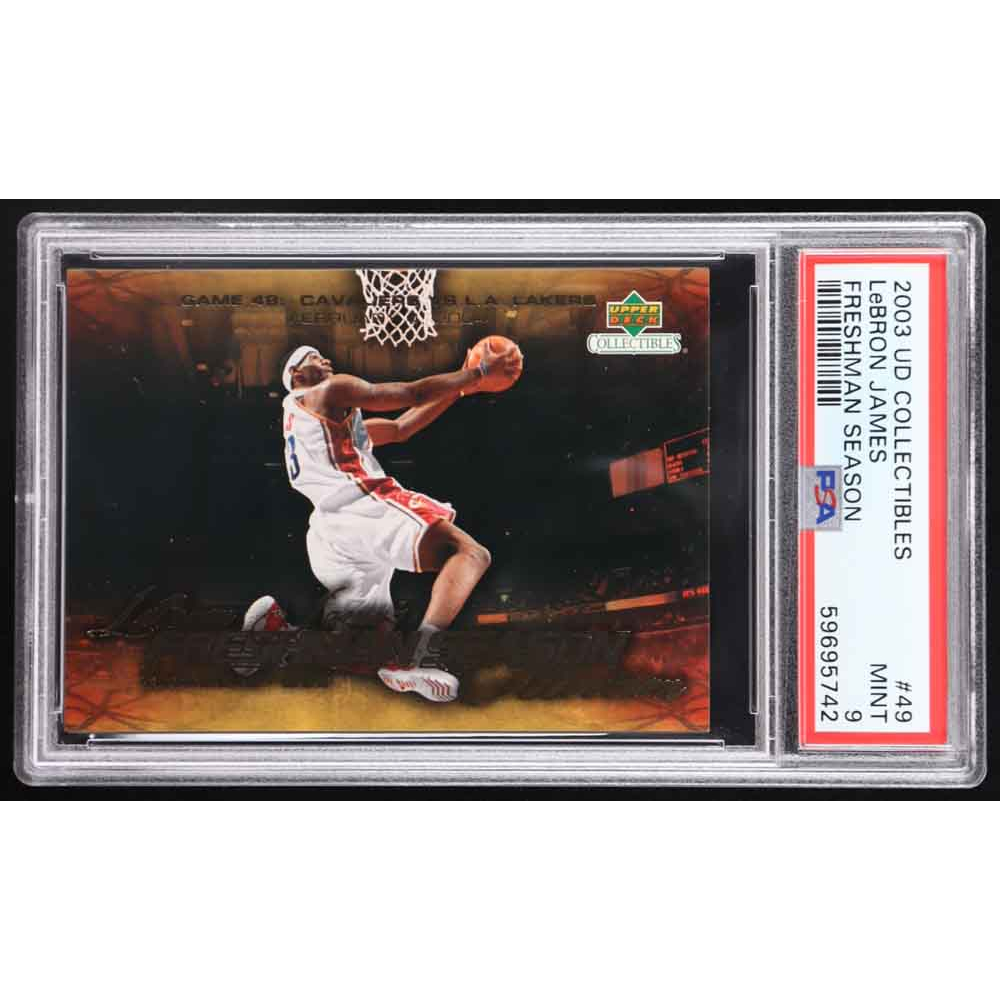 2004 upper deck lebron james card