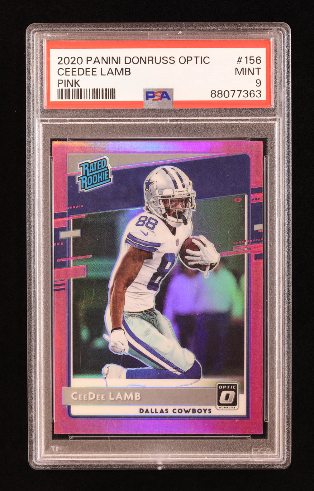 CeeDee Lamb 2020 Donruss Optic Pink #156 RR RC (PSA 10) at PristineAuction.com CeeDee Lamb 2020 Donruss Optic Pink #156 RR RC (PSA 10) at PristineAuction.com