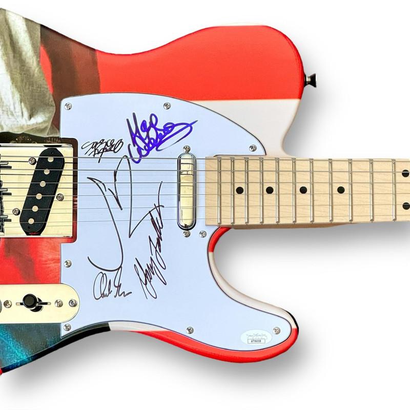 Bruce Springsteen & The E Street Custom "Born In the USA" Telecaster Style Guitar Band-Signed By (7) with Bruce Springsteen, Steven Van Zandt, Garry Tallent, Max Weinberg, (JSA LOA) at PristineAuction.com Bruce Springsteen & The E Street Custom "Born In the USA" Telecaster Style Guitar Band-Signed By (7) with Bruce Springsteen, Steven Van Zandt, Garry Tallent, Max Weinberg, (JSA LOA) at PristineAuction.com