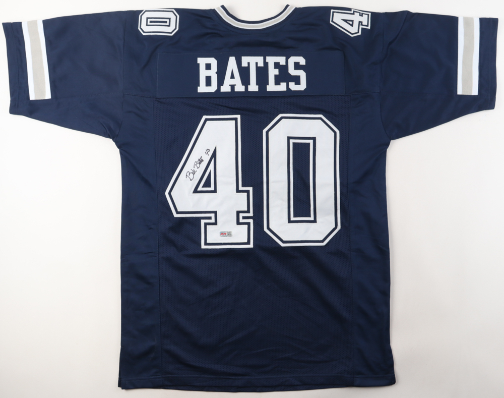 Bill Bates Signed Jersey (PIA) Pristine Auction