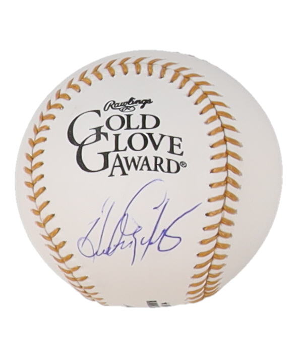 Andres Galarraga Signed Gold Glove Award Logo Baseball (JSA) at PristineAuction.com Andres Galarraga Signed Gold Glove Award Logo Baseball (JSA) at PristineAuction.com