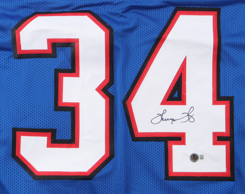 Thurman Thomas Signed Jersey (Beckett) at PristineAuction.com Thurman Thomas Signed Jersey (Beckett) at PristineAuction.com