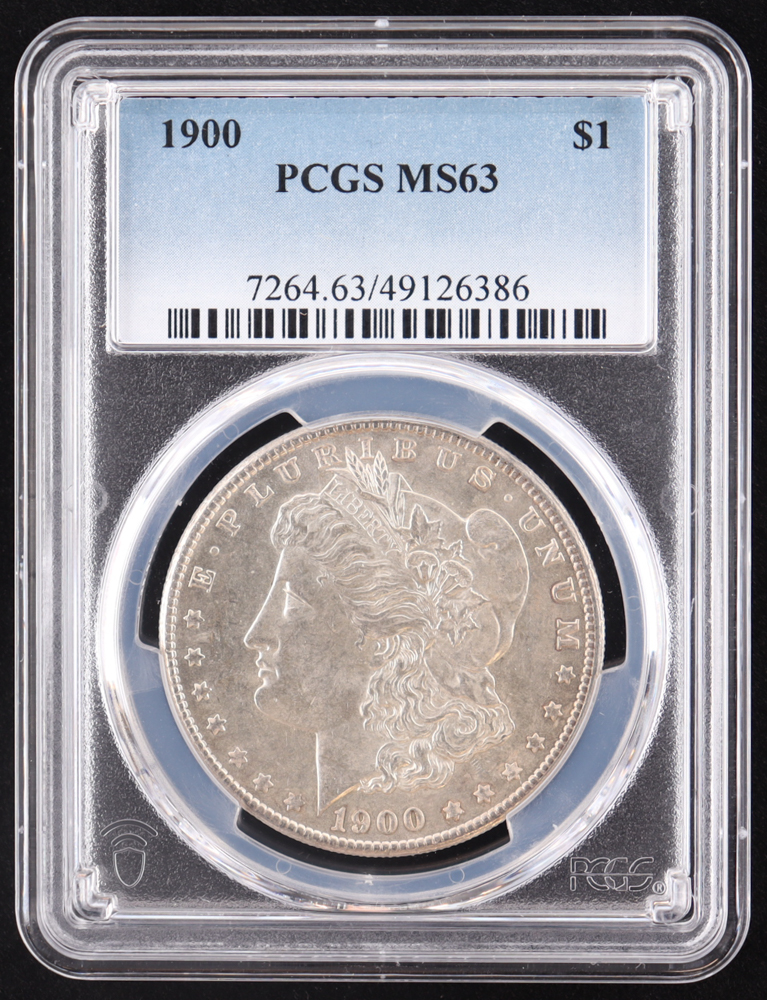 1900 Morgan Silver Dollar (PCGS MS63) at PristineAuction.com 1900 Morgan Silver Dollar (PCGS MS63) at PristineAuction.com