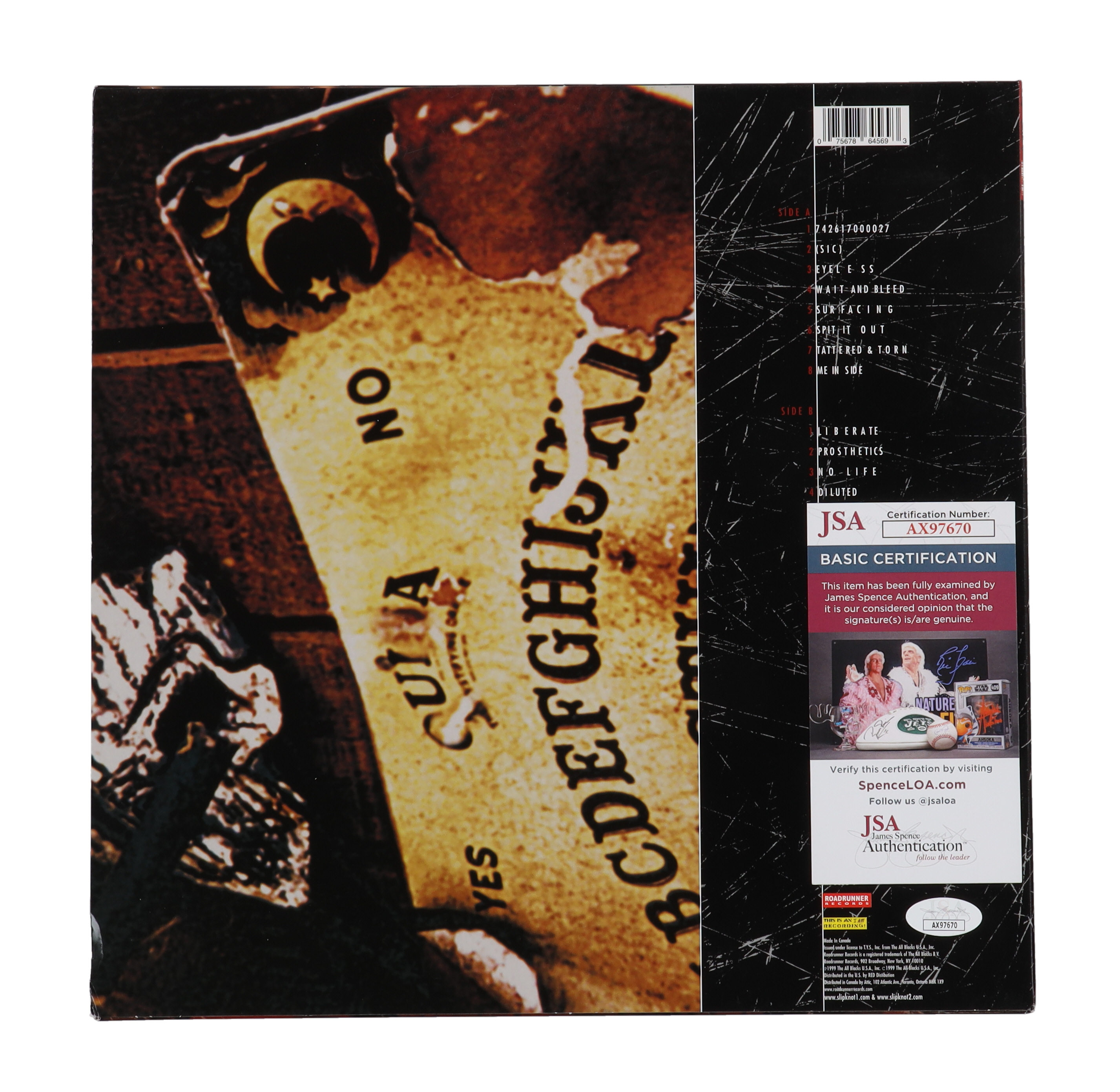 Corey Taylor Signed "Slipknot" Vinyl Record Album Cover (JSA) at PristineAuction.com Corey Taylor Signed "Slipknot" Vinyl Record Album Cover (JSA) at PristineAuction.com