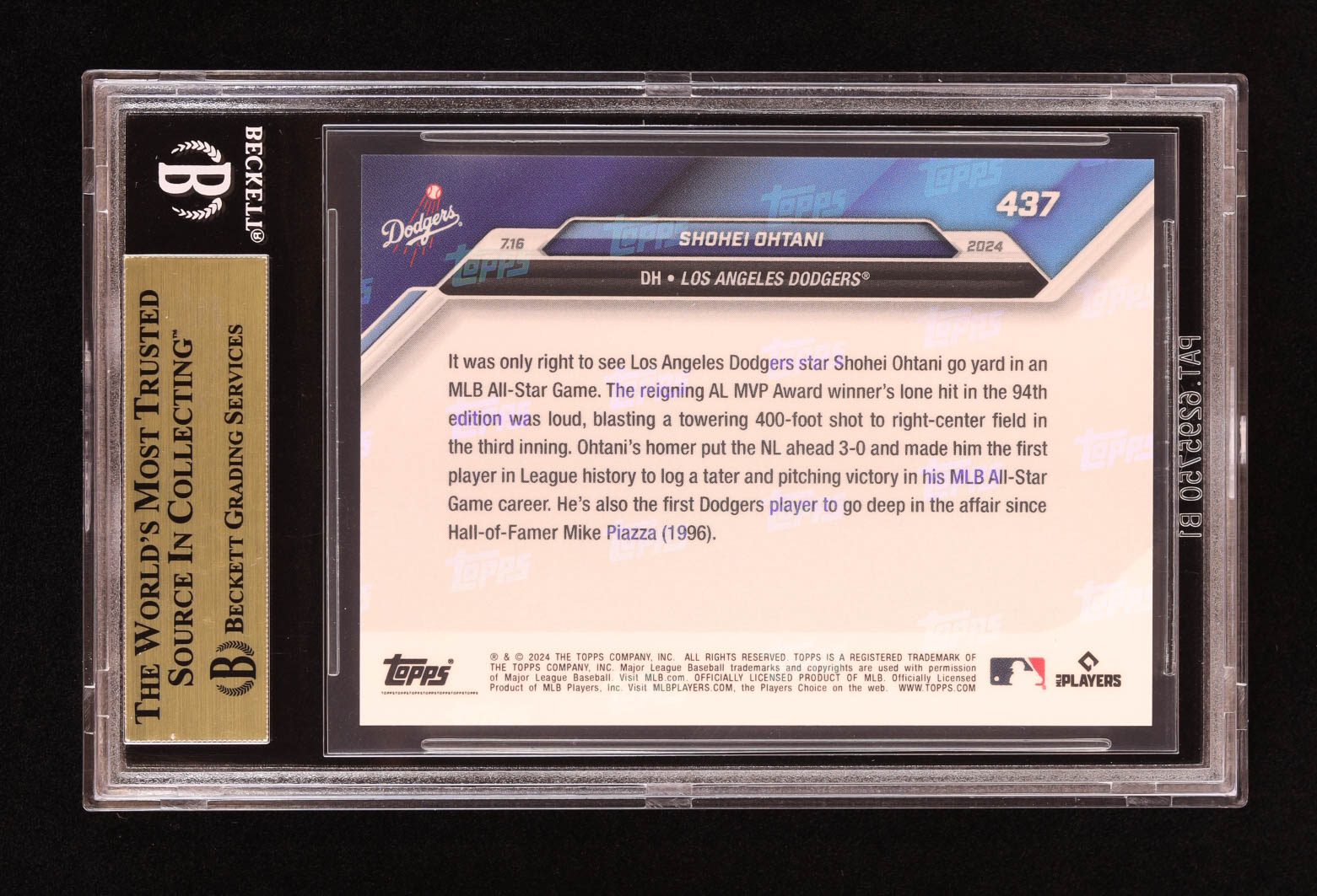 Shohei Ohtani 2024 Topps Now #437 (BGS 9.5) at PristineAuction.com Shohei Ohtani 2024 Topps Now #437 (BGS 9.5) at PristineAuction.com