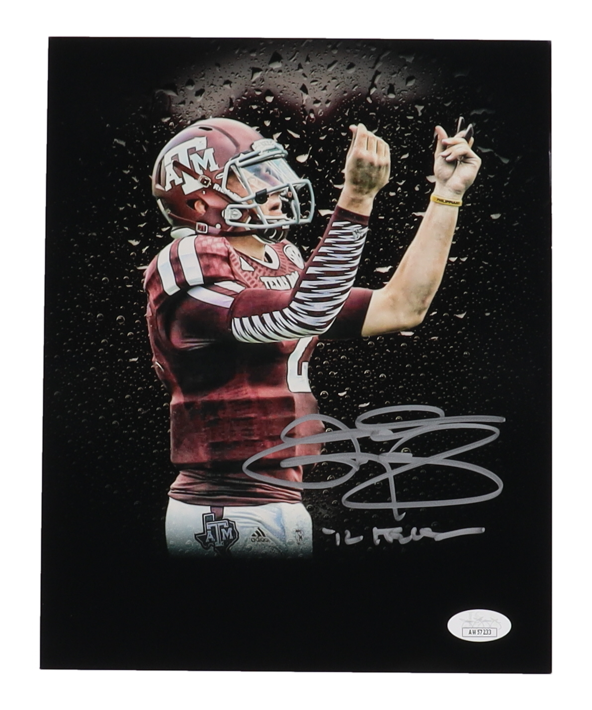 Johnny Manziel Signed Texas A&M Aggies 8x10 Photo Inscribed "'12 Hiesman" (JSA) at PristineAuction.com Johnny Manziel Signed Texas A&M Aggies 8x10 Photo Inscribed "'12 Hiesman" (JSA) at PristineAuction.com