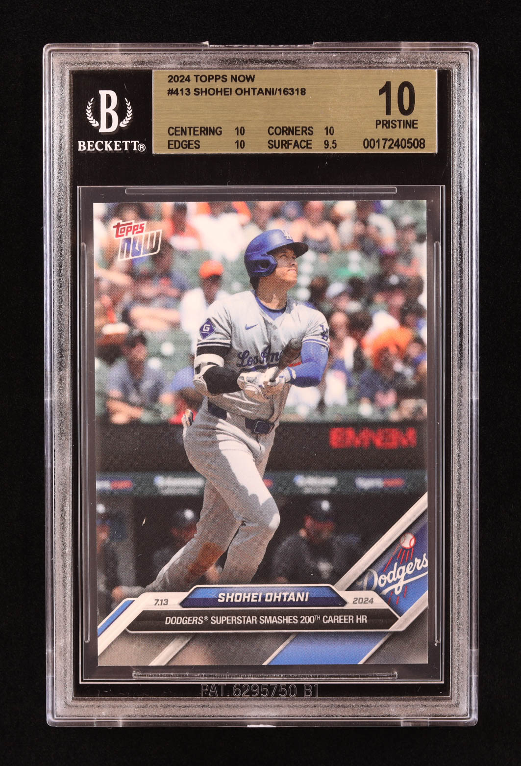 2024 【1円スタート】BGS 10 2024 TOPPS NOW SHOHEI OHTANI #36 大谷 