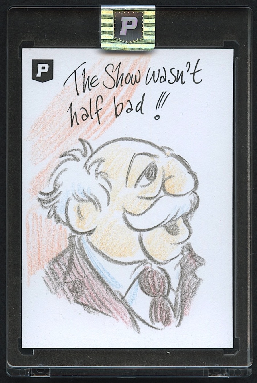 Waldorf | Statler & Waldorf | The Muppets | Original Art Sketch Card by Guy Gilchrist (1/1 Original Art) at PristineAuction.com Waldorf | Statler & Waldorf | The Muppets | Original Art Sketch Card by Guy Gilchrist (1/1 Original Art) at PristineAuction.com