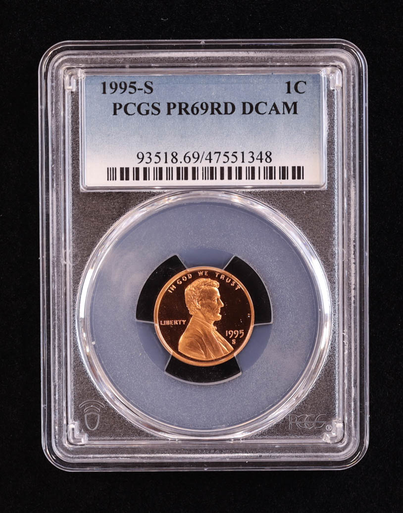 1995-S Lincoln Penny (PCGS PR69RD DCAM) at PristineAuction.com 1995-S Lincoln Penny (PCGS PR69RD DCAM) at PristineAuction.com
