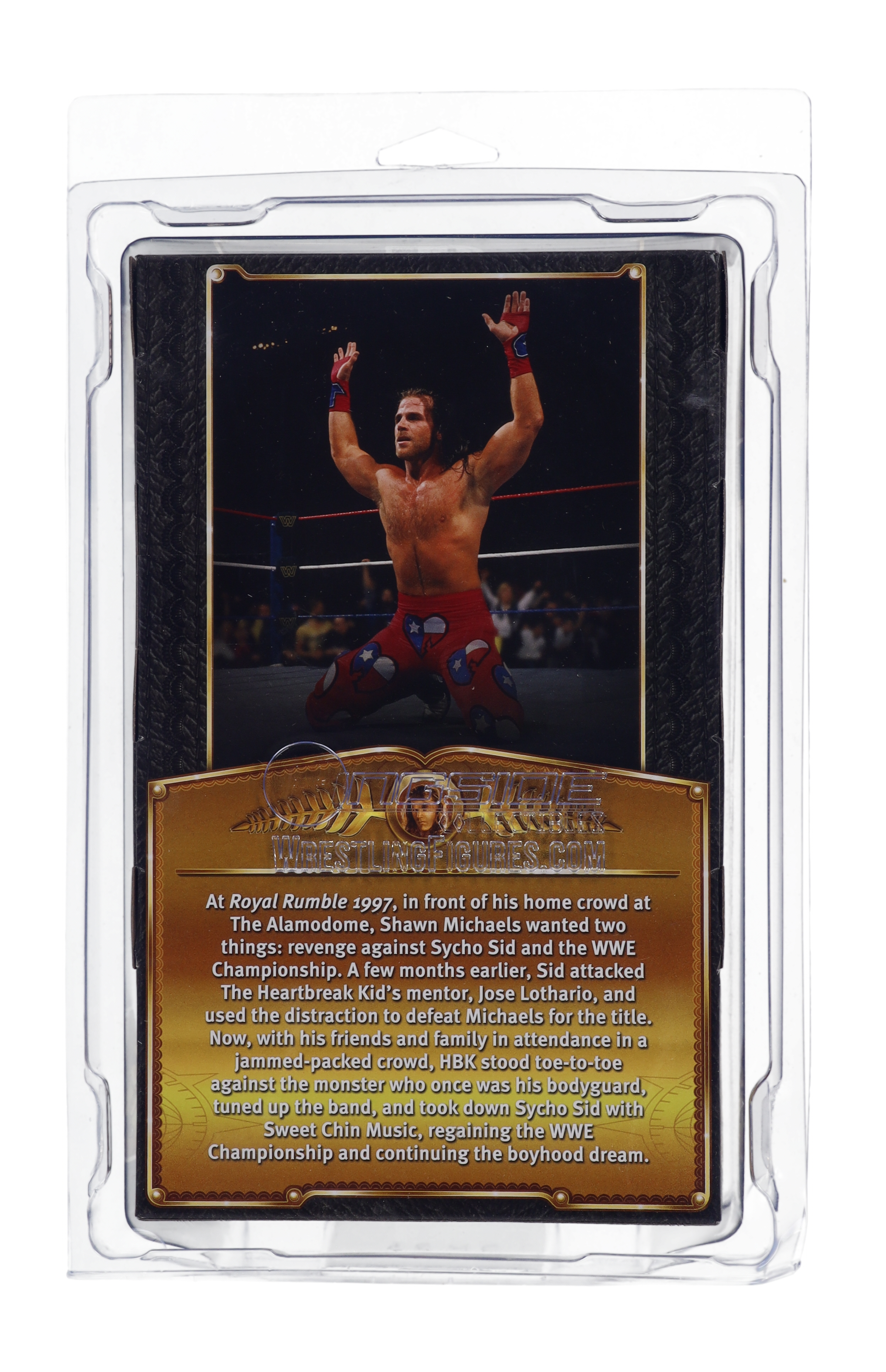 Shawn Michaels Signed WWE Defining Moments Action Figure Inscribed "HBK" (Beckett) at PristineAuction.com Shawn Michaels Signed WWE Defining Moments Action Figure Inscribed "HBK" (Beckett) at PristineAuction.com