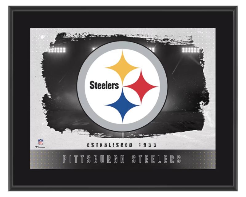 Steelers Team Logo Framed Plaque at PristineAuction.com Steelers Team Logo Framed Plaque at PristineAuction.com