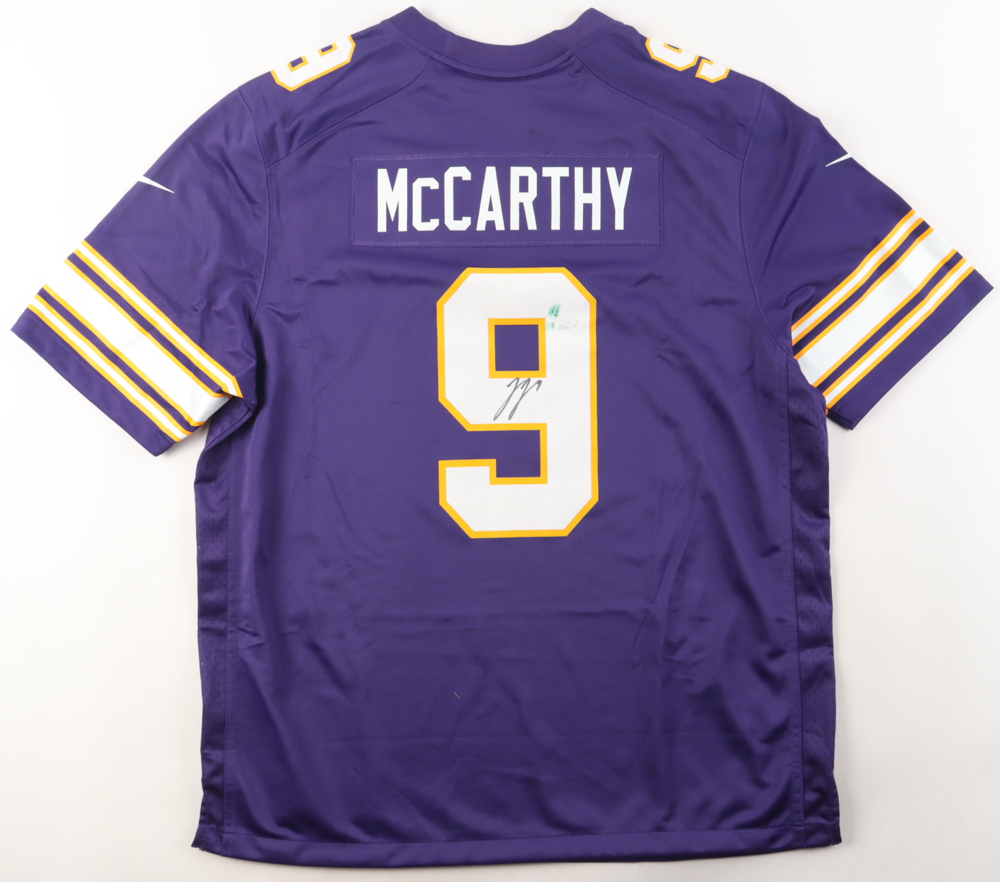 J.J. McCarthy Signed Vikings Nike Jersey (Beckett) at PristineAuction.com J.J. McCarthy Signed Vikings Nike Jersey (Beckett) at PristineAuction.com