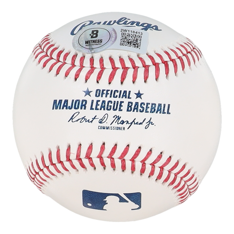 Christian Moore Signed OML Baseball Inscribed "2024 1st RD Pick" (Beckett) at PristineAuction.com Christian Moore Signed OML Baseball Inscribed "2024 1st RD Pick" (Beckett) at PristineAuction.com