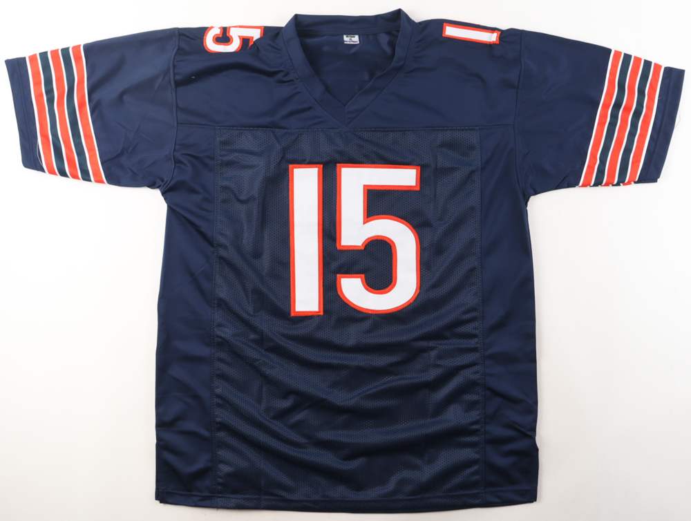Rome Odunze #15 MEN Stitched Football Jersey – Navy/White/Orange – Sizes S-3XL – New