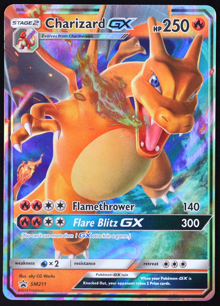 Charizard GX Pokemon 2019 Sun & Moon Promo #211 at PristineAuction.com Charizard GX Pokemon 2019 Sun & Moon Promo #211 at PristineAuction.com