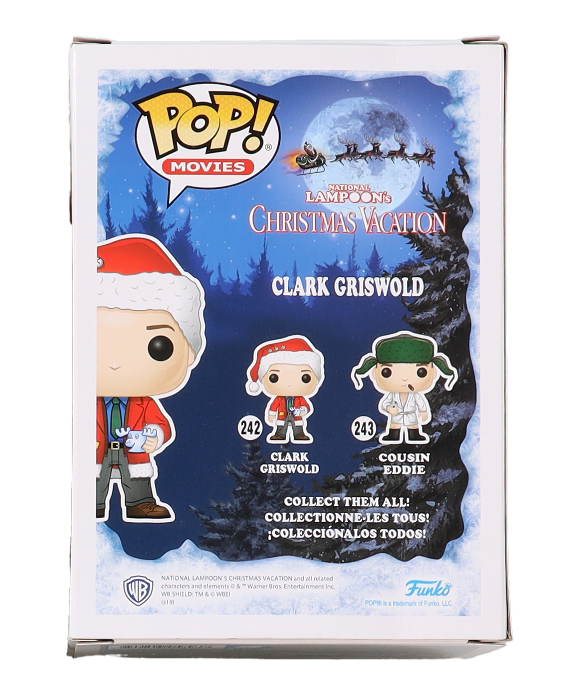 Chevy Chase Signed "National Lampoon's Christmas Vacation" #242 Clark Griswold Funko Pop! Vinyl Figure (JSA) at PristineAuction.com Chevy Chase Signed "National Lampoon's Christmas Vacation" #242 Clark Griswold Funko Pop! Vinyl Figure (JSA) at PristineAuction.com