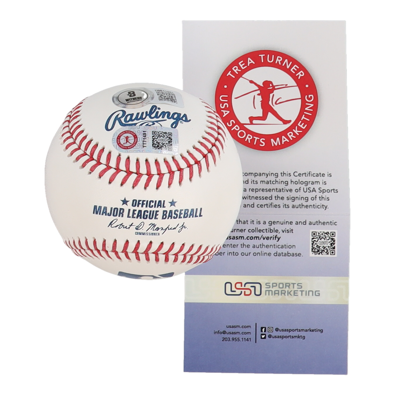 Trea Turner Signed OML Baseball (Beckett & Turner) at PristineAuction.com Trea Turner Signed OML Baseball (Beckett & Turner) at PristineAuction.com