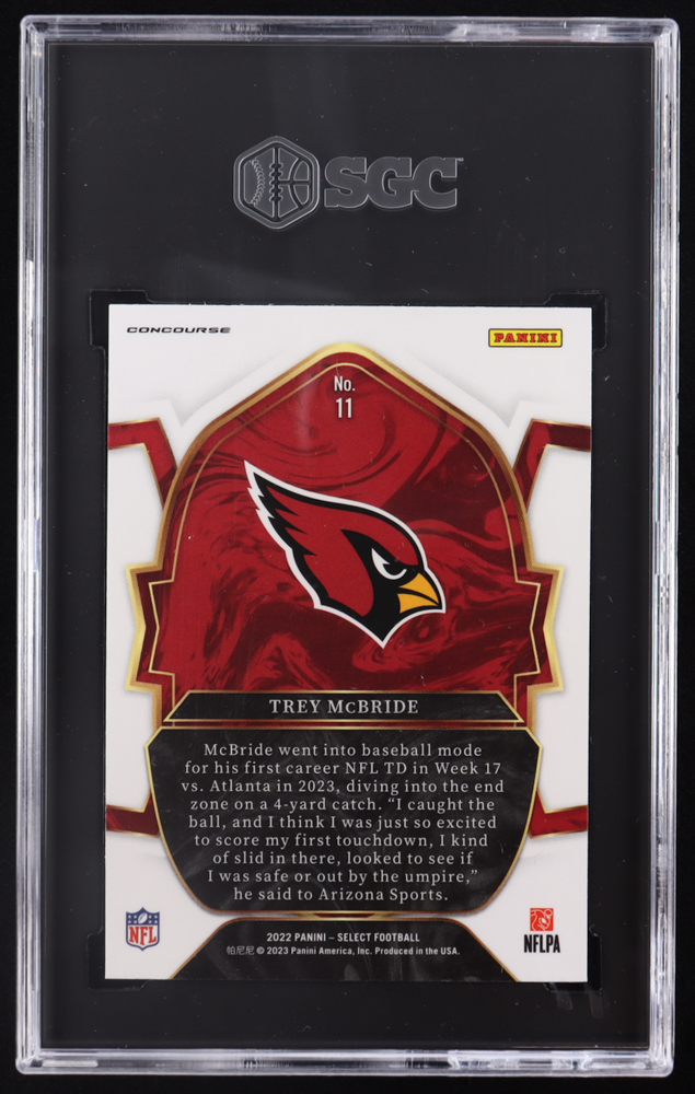 Trey McBride 2022 Select #11 RC (SGC 10) at PristineAuction.com Trey McBride 2022 Select #11 RC (SGC 10) at PristineAuction.com