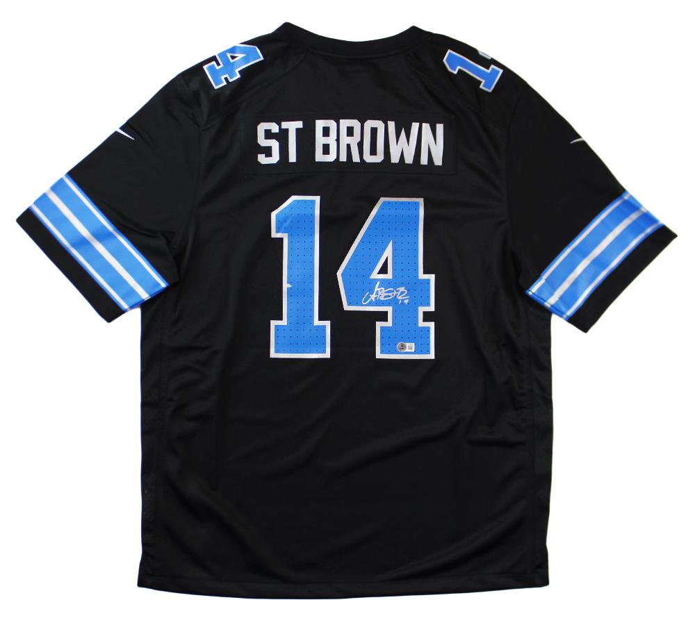 Amon-Ra St. Brown Signed Lions Nike Authentic Jersey (Beckett) at PristineAuction.com Amon-Ra St. Brown Signed Lions Nike Authentic Jersey (Beckett) at PristineAuction.com