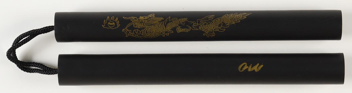 Nick Diaz Signed Foam Rubber Training Nunchucks (JSA) at PristineAuction.com Nick Diaz Signed Foam Rubber Training Nunchucks (JSA) at PristineAuction.com