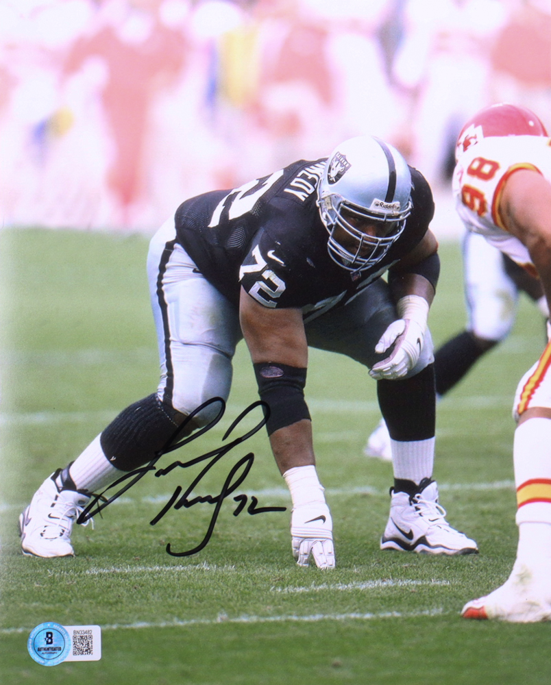 Lincoln Kennedy Signed Raiders 8x10 Photo (Beckett) at PristineAuction.com Lincoln Kennedy Signed Raiders 8x10 Photo (Beckett) at PristineAuction.com