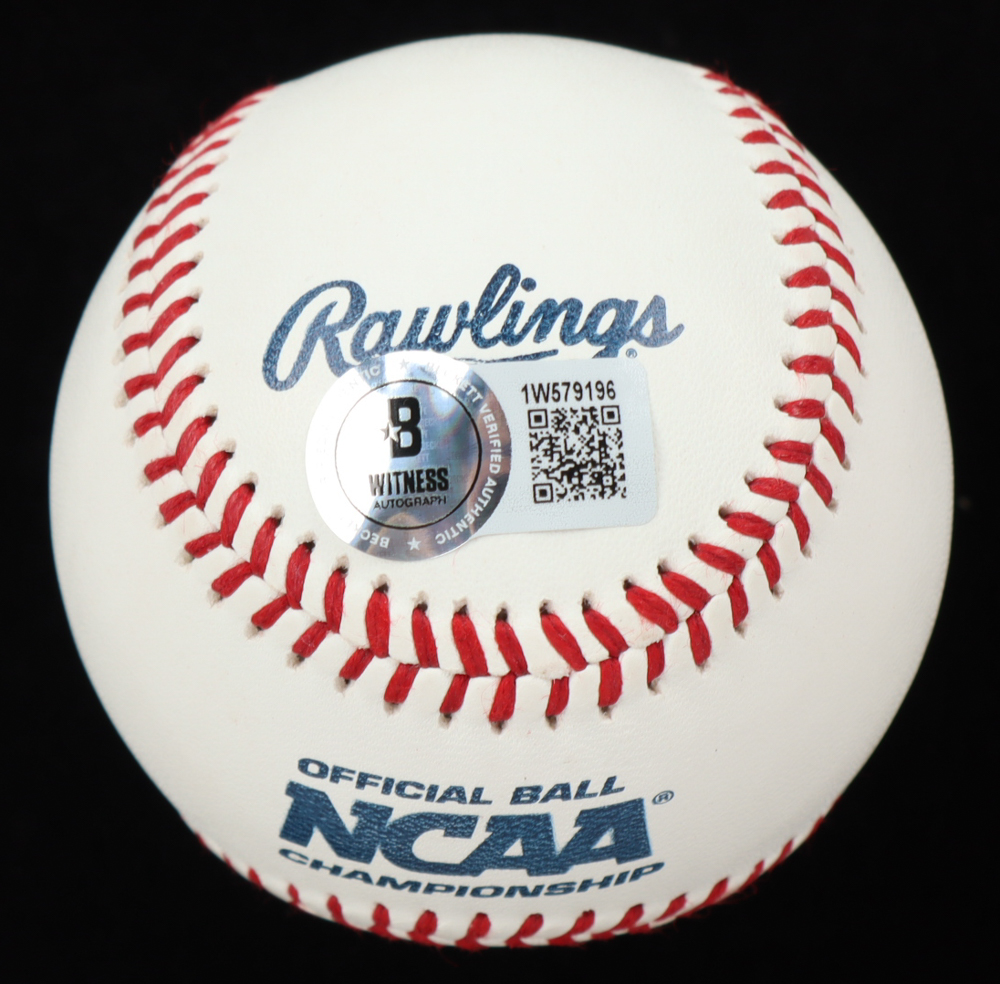 Dylan Dreiling Signed NCAA Championship 2024 Men's College World Series Logo Baseball Inscribed "2024 MCWS MVP" (Beckett) at PristineAuction.com Dylan Dreiling Signed NCAA Championship 2024 Men's College World Series Logo Baseball Inscribed "2024 MCWS MVP" (Beckett) at PristineAuction.com