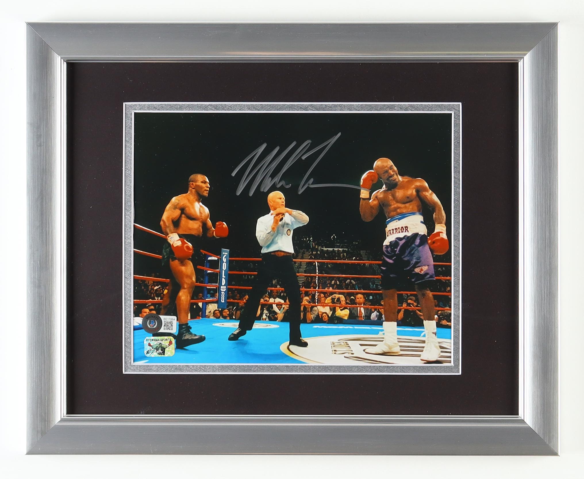 Mike Tyson Signed "Tyson VS Holyfield: The Bite Fight" Custom Framed Photo Display (Beckett & Tyson) at PristineAuction.com Mike Tyson Signed "Tyson VS Holyfield: The Bite Fight" Custom Framed Photo Display (Beckett & Tyson) at PristineAuction.com