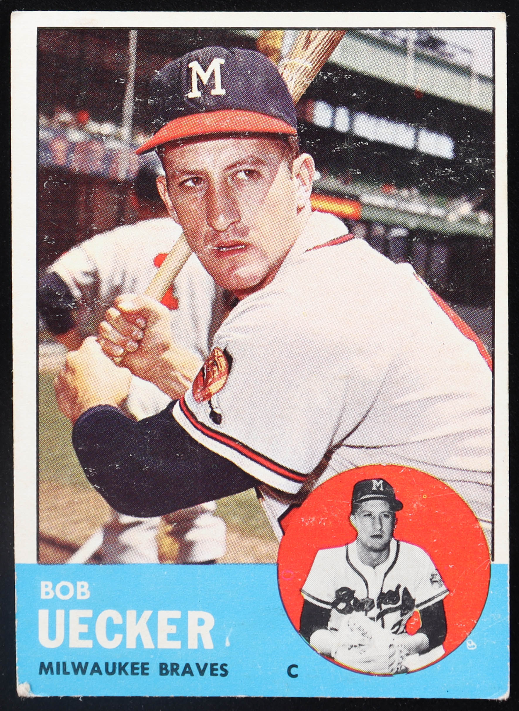 Bob Uecker 1963 Topps #126 at PristineAuction.com Bob Uecker 1963 Topps #126 at PristineAuction.com