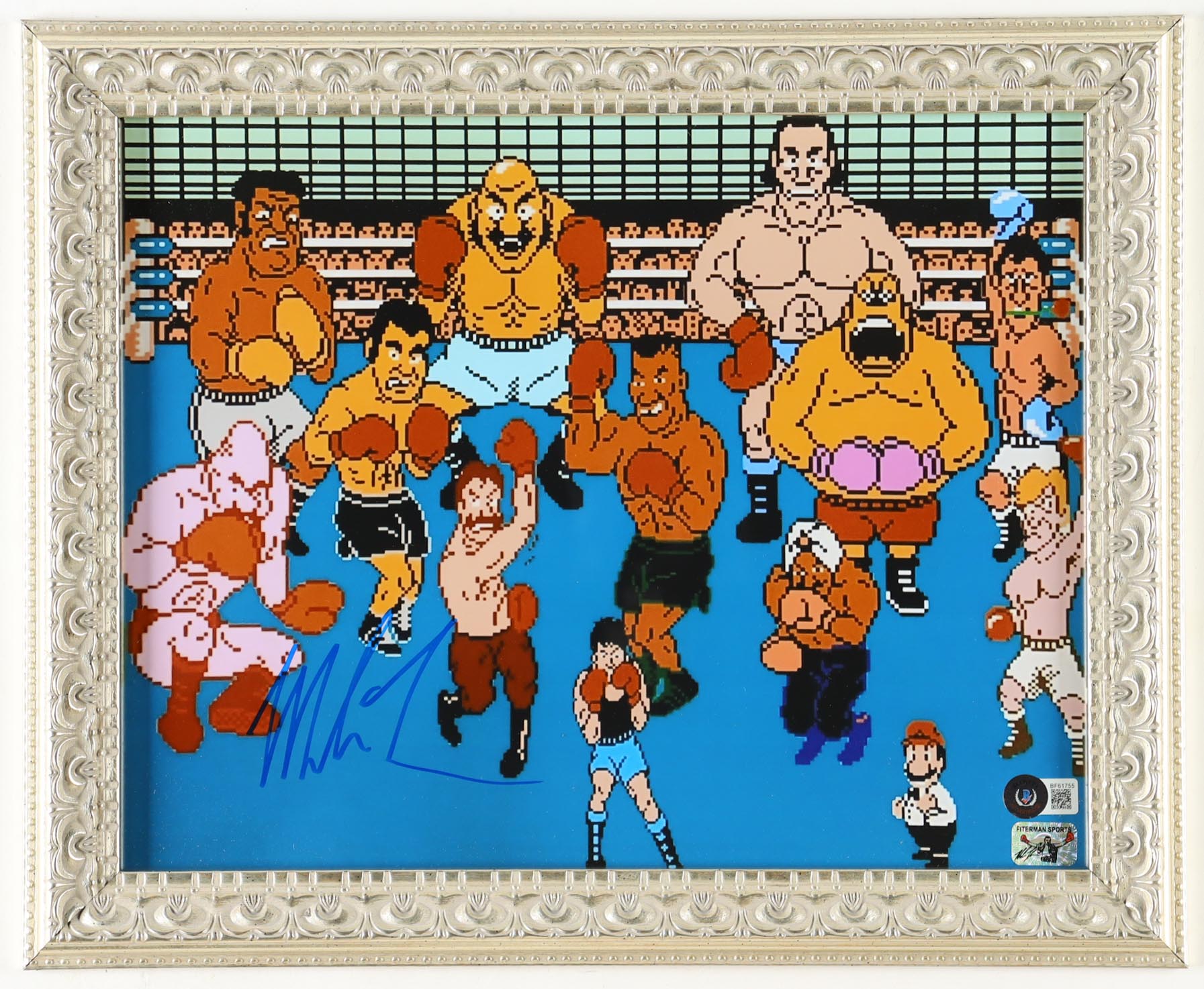 Mike Tyson Signed Nintendo "Punch-Out!!!" Custom Framed Print (Beckett & Tyson) at PristineAuction.com Mike Tyson Signed Nintendo "Punch-Out!!!" Custom Framed Print (Beckett & Tyson) at PristineAuction.com