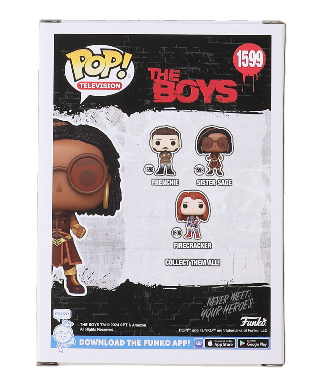 Susan Heyward Signed "The Boys" #1599 Sister Sage Funko Pop! Vinyl Figure (Beckett) at PristineAuction.com Susan Heyward Signed "The Boys" #1599 Sister Sage Funko Pop! Vinyl Figure (Beckett) at PristineAuction.com