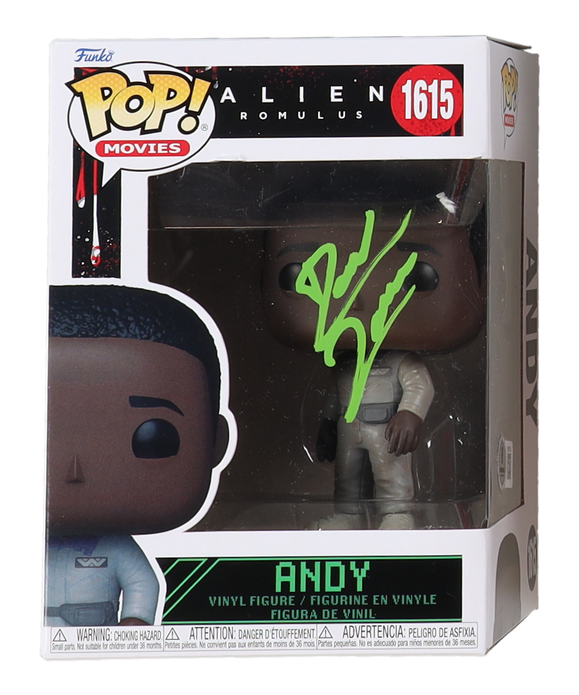 David Jonsson Signed "Alien: Romulus" #1615 Andy Funko Pop! Vinyl Figure (Beckett) at PristineAuction.com David Jonsson Signed "Alien: Romulus" #1615 Andy Funko Pop! Vinyl Figure (Beckett) at PristineAuction.com