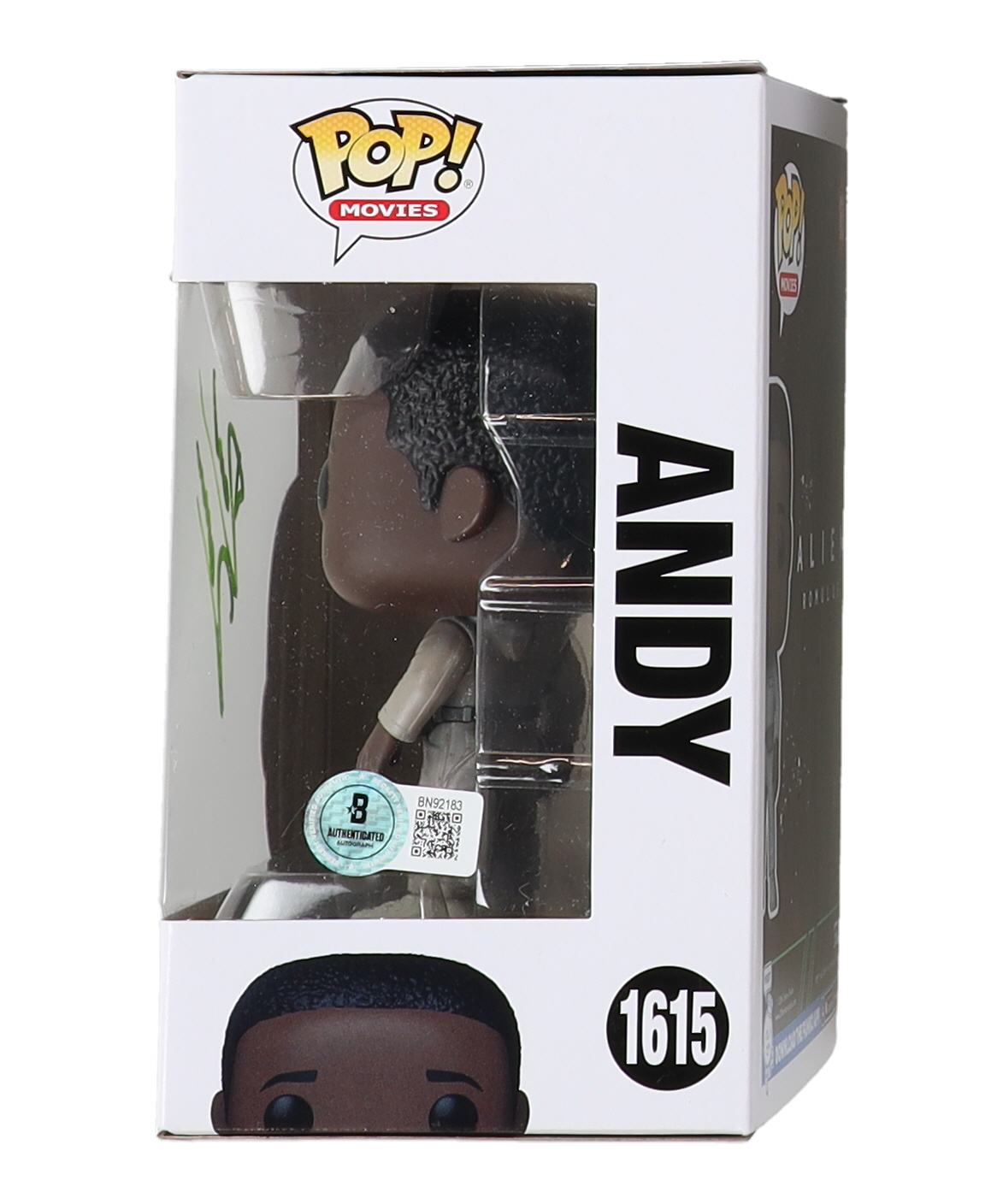 David Jonsson Signed "Alien: Romulus" #1615 Andy Funko Pop! Vinyl Figure (Beckett) at PristineAuction.com David Jonsson Signed "Alien: Romulus" #1615 Andy Funko Pop! Vinyl Figure (Beckett) at PristineAuction.com