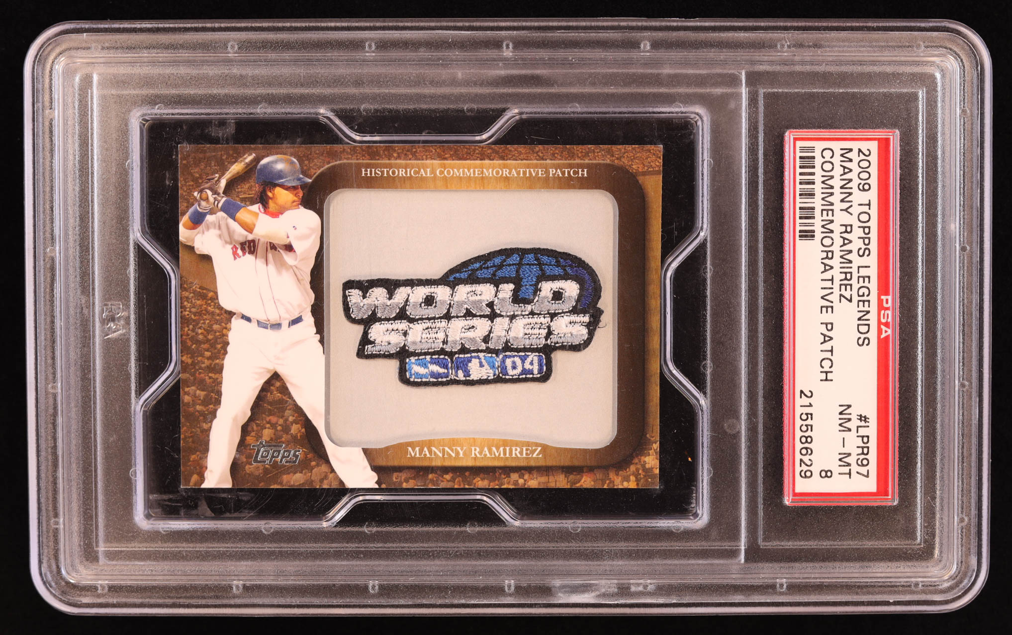 Manny Ramirez 2009 Topps Legends Commemorative Patch #LPR97 / 2004 World Series at PristineAuction.com Manny Ramirez 2009 Topps Legends Commemorative Patch #LPR97 / 2004 World Series at PristineAuction.com