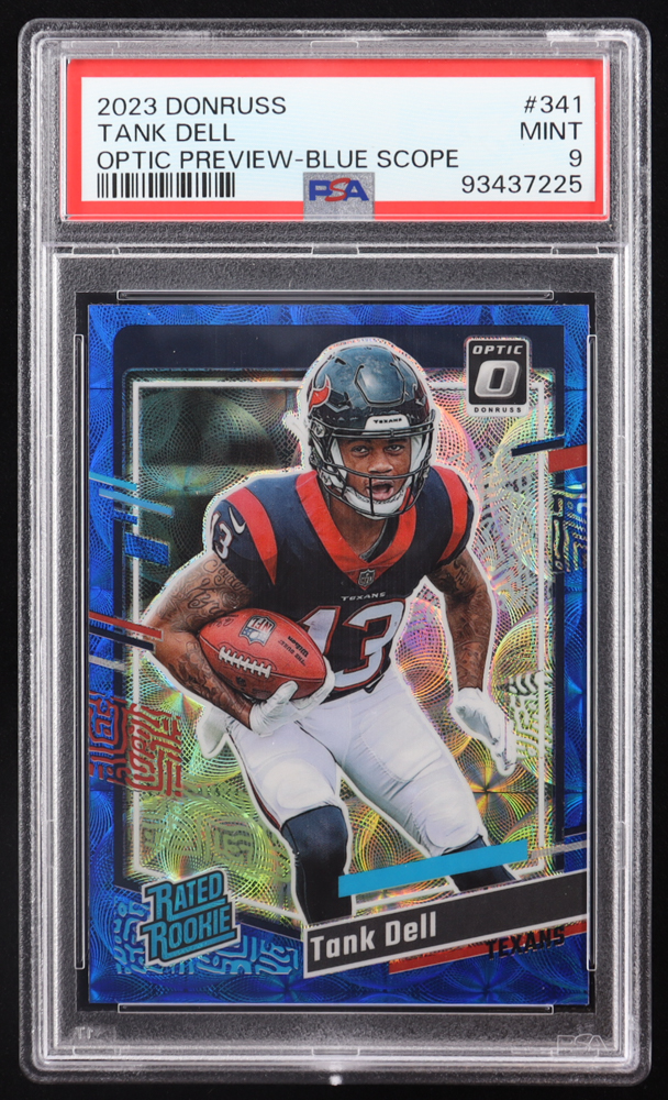 Tank Dell 2023 Donruss Optic Blue Scope #341 RC (PSA 9) at PristineAuction.com Tank Dell 2023 Donruss Optic Blue Scope #341 RC (PSA 9) at PristineAuction.com