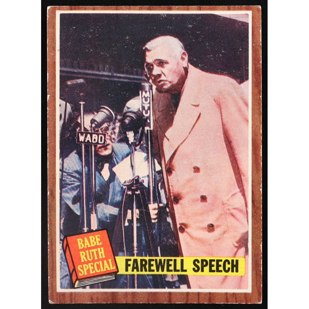 Babe Ruth 1962 Topps #144 Special 10 / Farewell Speech | Pristine Auction
