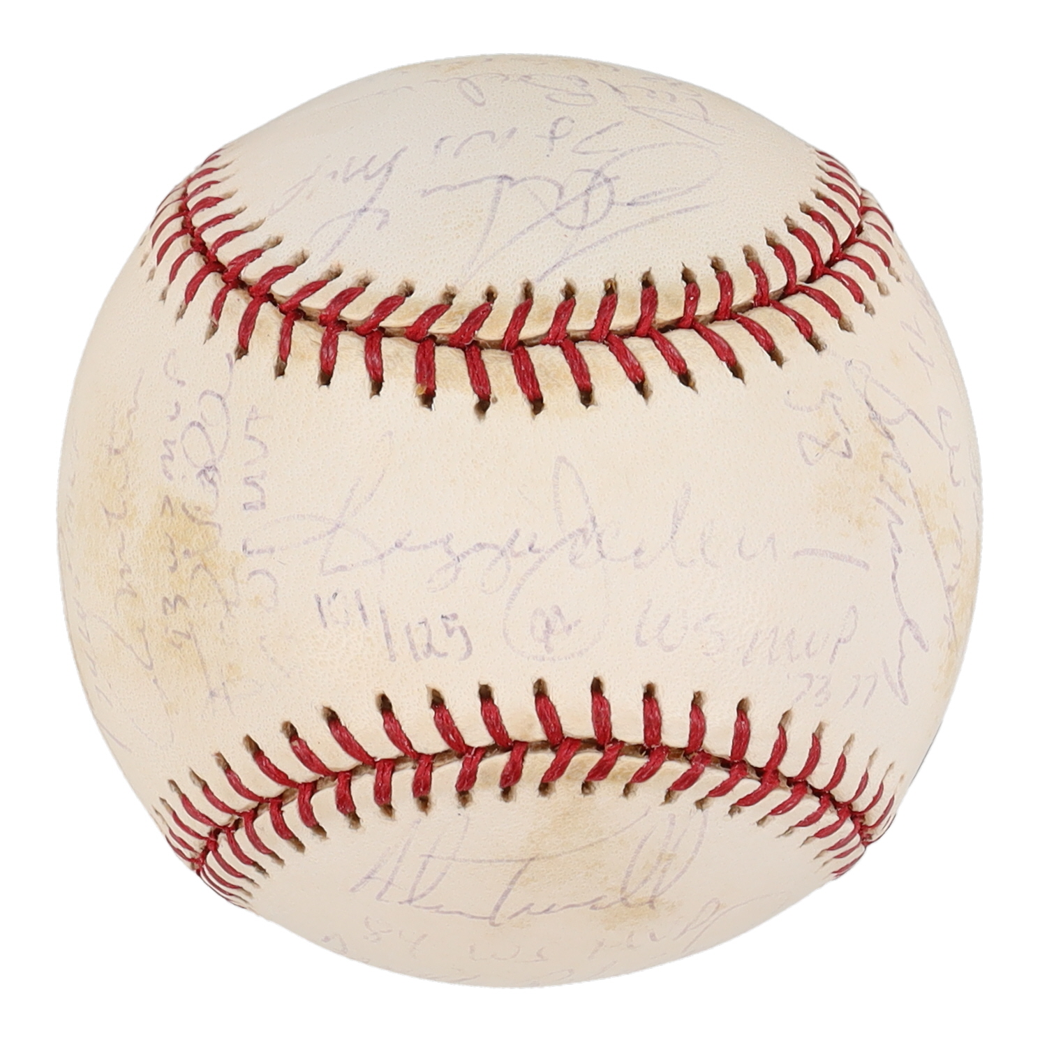 World Series MVP's Official 2000 World Series Logo Baseball Signed By (22) With Mariano Rivera, Reggie Jackson, Frank Robinson, Whitey Ford (Steiner) at PristineAuction.com World Series MVP's Official 2000 World Series Logo Baseball Signed By (22) With Mariano Rivera, Reggie Jackson, Frank Robinson, Whitey Ford (Steiner) at PristineAuction.com