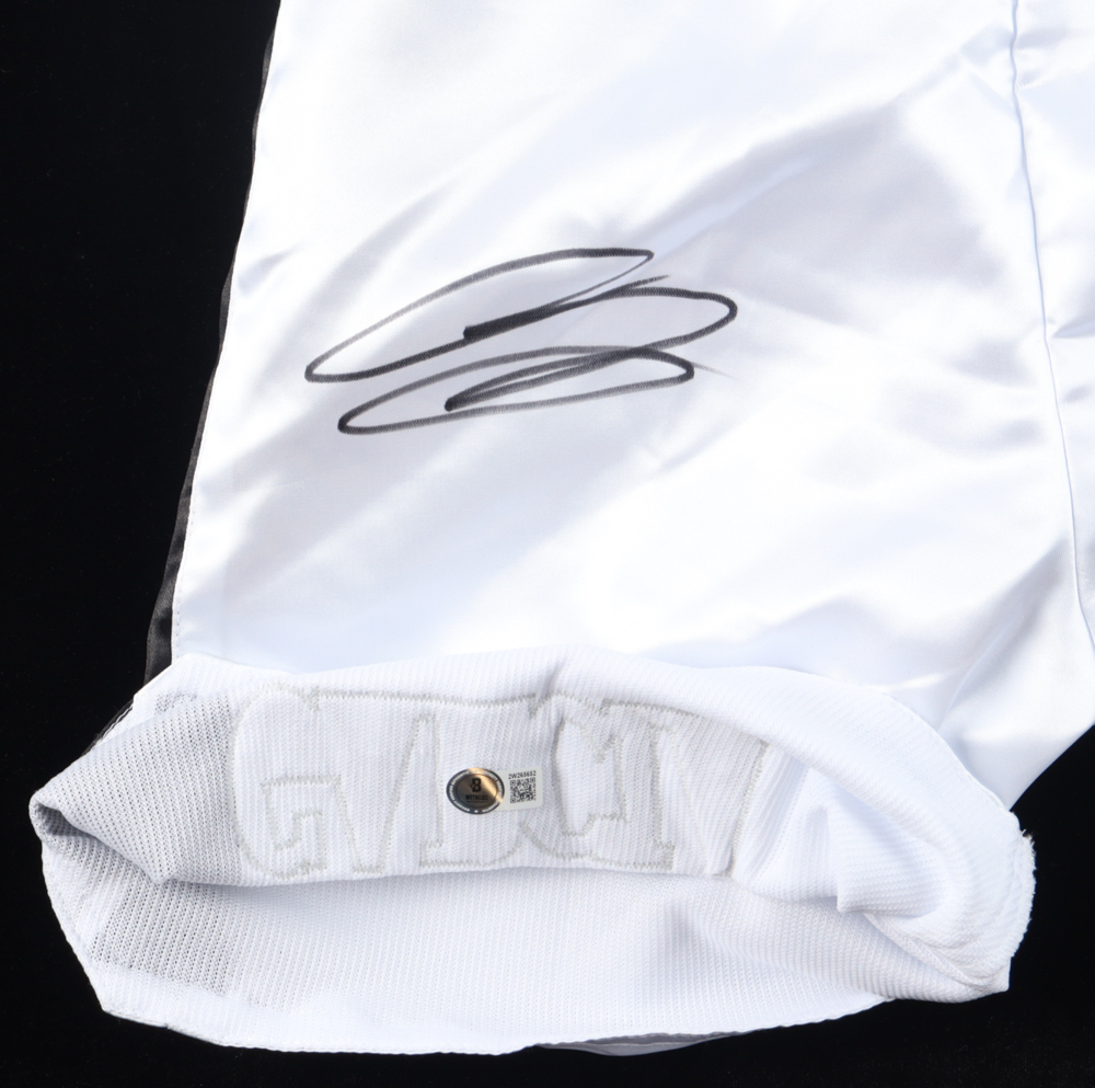 Ryan Garcia Signed Custom “King Ryan” Boxing Trunks (Beckett) at PristineAuction.com Ryan Garcia Signed Custom “King Ryan” Boxing Trunks (Beckett) at PristineAuction.com